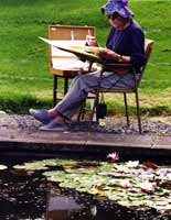 Painting the pond
